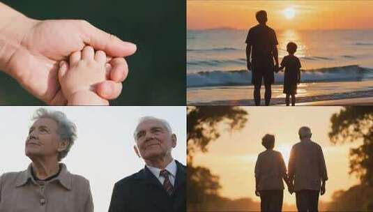 爱与陪伴的温馨瞬间合集高清在线视频素材下载