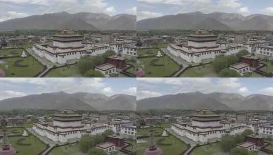 西藏桑耶寺建筑高清在线视频素材下载