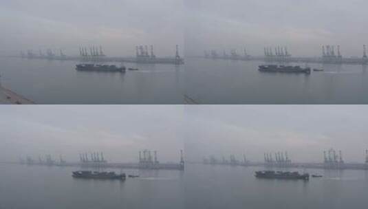 天津港港口高清在线视频素材下载