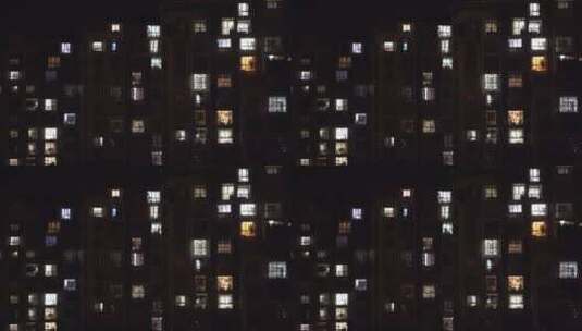 4K城市夜景小区空镜高清在线视频素材下载