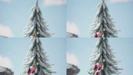 圣诞雪景5高清在线视频素材下载