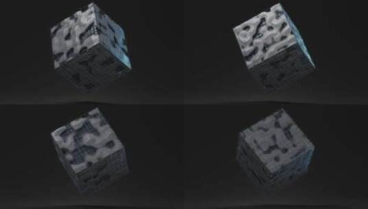 抽象立方体核心3D渲染高清在线视频素材下载
