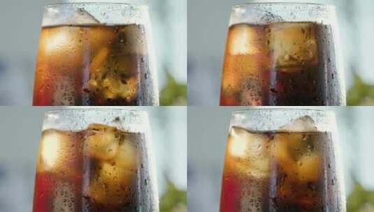 玻璃杯里的可乐高清在线视频素材下载