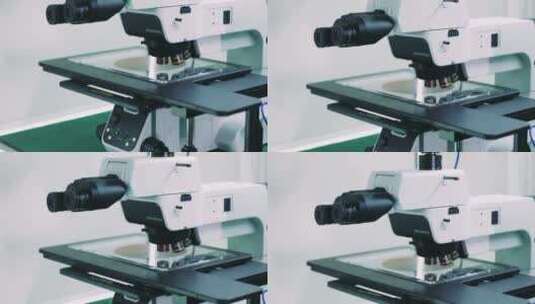 显微镜仪器检测监测测试微观观察晶片高清在线视频素材下载