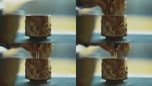 1080P景德镇陶瓷倒茶高清在线视频素材下载