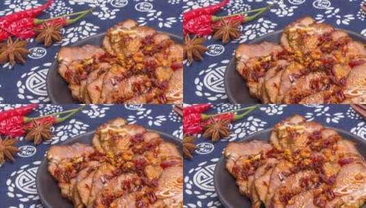 五香酱牛肉美食4k视频高清在线视频素材下载