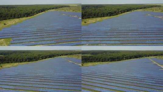 阵列式的太阳能电力板高清在线视频素材下载