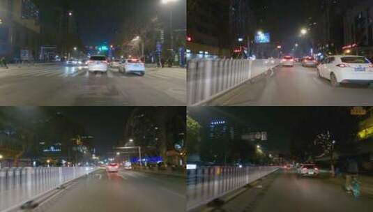 GH020038夜晚南京新街口车头空镜高清在线视频素材下载