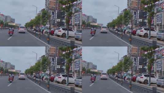 城市街头景象实拍高清在线视频素材下载