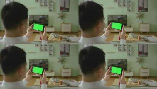 居家使用手机玩游戏屏幕可抠像高清在线视频素材下载