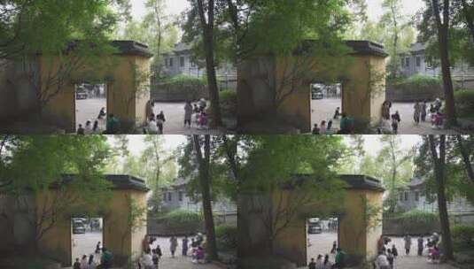 杭州宝石山景区智果寺旧址高清在线视频素材下载