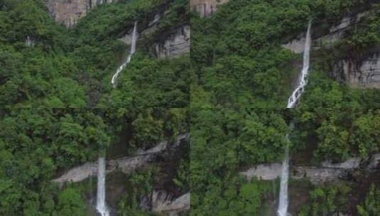 唯美高山自然瀑布高清在线视频素材下载