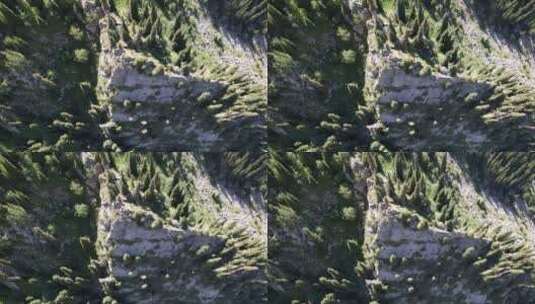 山林中的一块高岩高清在线视频素材下载
