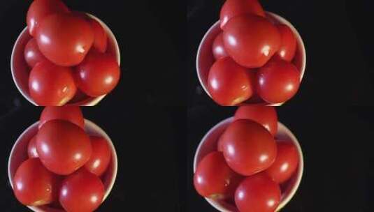 番茄西红柿迷你番茄樱桃番茄高清在线视频素材下载