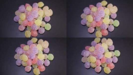 彩色糖果软糖高清在线视频素材下载