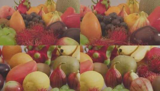 新鲜水果绿色健康清新美食高清在线视频素材下载