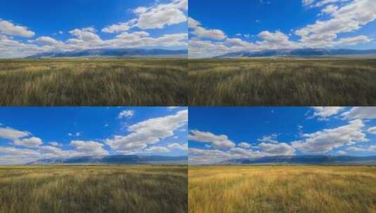新疆哈密巴里坤草原自然风光延时高清在线视频素材下载