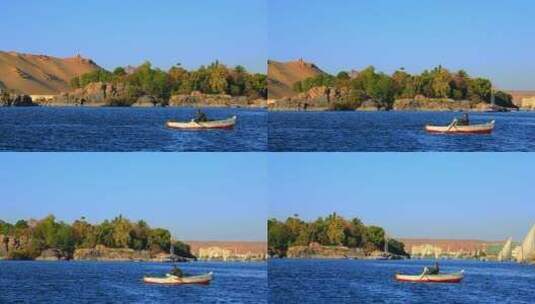 航行在尼罗河上高清在线视频素材下载