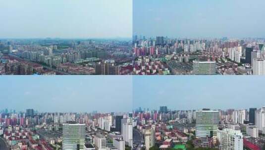 上海新华医院大楼航拍高清在线视频素材下载