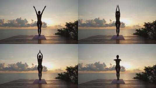 瑜伽健身高清在线视频素材下载