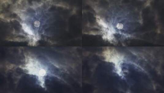 乌云蔽日空镜高清在线视频素材下载