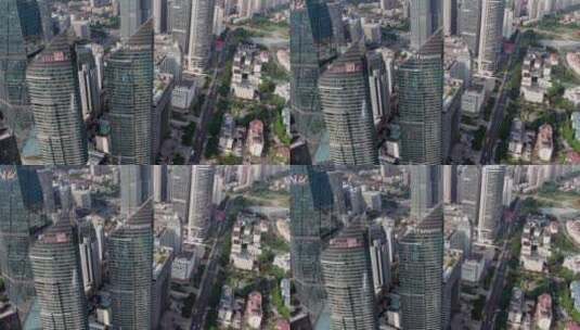 4k 航拍青岛新一线城市建筑景观天际线高清在线视频素材下载
