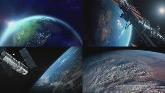 流浪地球 从卫星看壮丽地球 视频合集高清在线视频素材下载