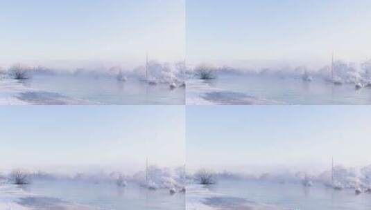 东北雾凇高清在线视频素材下载