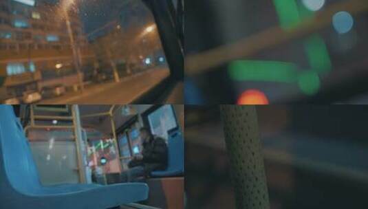 城市交通公交车高清在线视频素材下载
