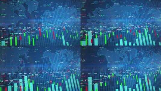 数字证券交易所市场图表高清在线视频素材下载