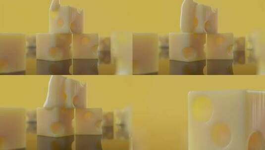 【4K】黄油芝士块高清在线视频素材下载