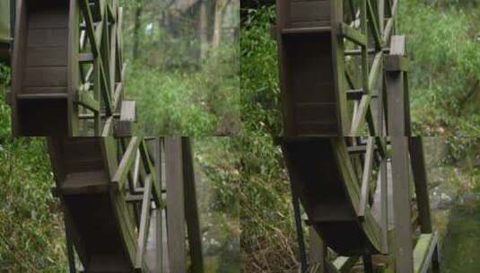 大自然 山野 人家 水风车高清在线视频素材下载