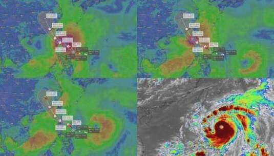 2023年台风 杜苏芮 周六福建登陆高清在线视频素材下载