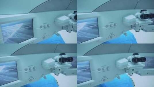 医院眼科医疗器飞秒机空镜高清在线视频素材下载