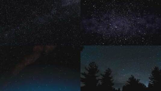 【合集】银河星空延时摄影高清在线视频素材下载
