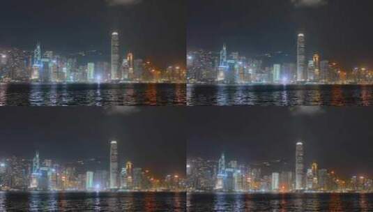 维多利亚港夜景实拍视频8K高清在线视频素材下载