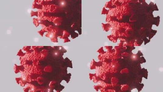 冠状病毒3d动画高清在线视频素材下载