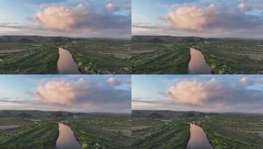 海拉尔河湿地自然风光高清在线视频素材下载
