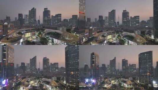 广州2023灯光秀夜景航拍高清在线视频素材下载