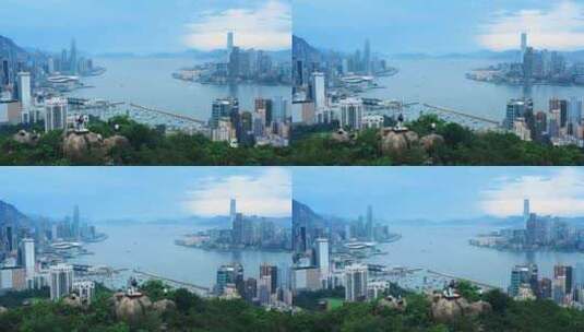 香港大全景航拍高清在线视频素材下载