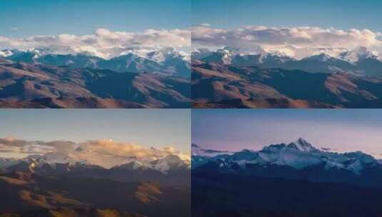 珠峰日落延时摄影素材高清在线视频素材下载