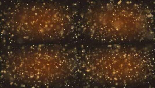 金色雪花星光闪耀的唯美画面高清在线视频素材下载