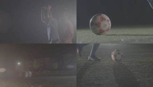 【1080p】踢足球踢球射门唯美慢动作高清在线视频素材下载