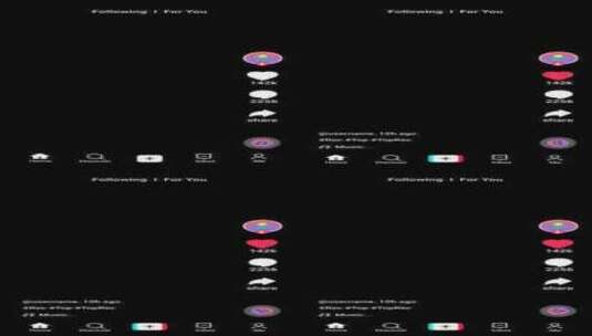 TikTok界面动画，主要我和相机录制。高清在线视频素材下载