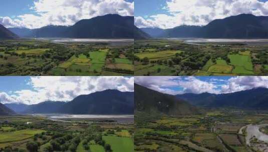 西藏航拍 山林自然风光高清在线视频素材下载
