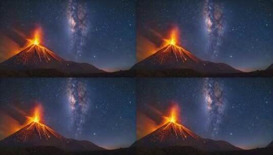 火山爆发高清在线视频素材下载