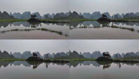 广西临桂区状元桥航拍高清在线视频素材下载