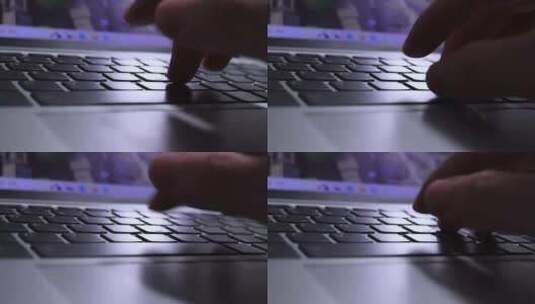 笔记本电脑键盘按键打字高清在线视频素材下载