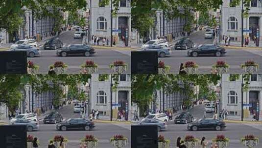 街道交通马路镜头高清在线视频素材下载