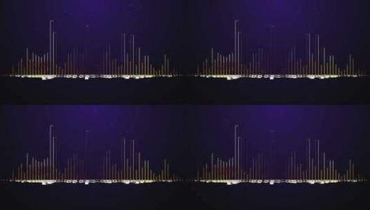 音频频谱效应高清在线视频素材下载